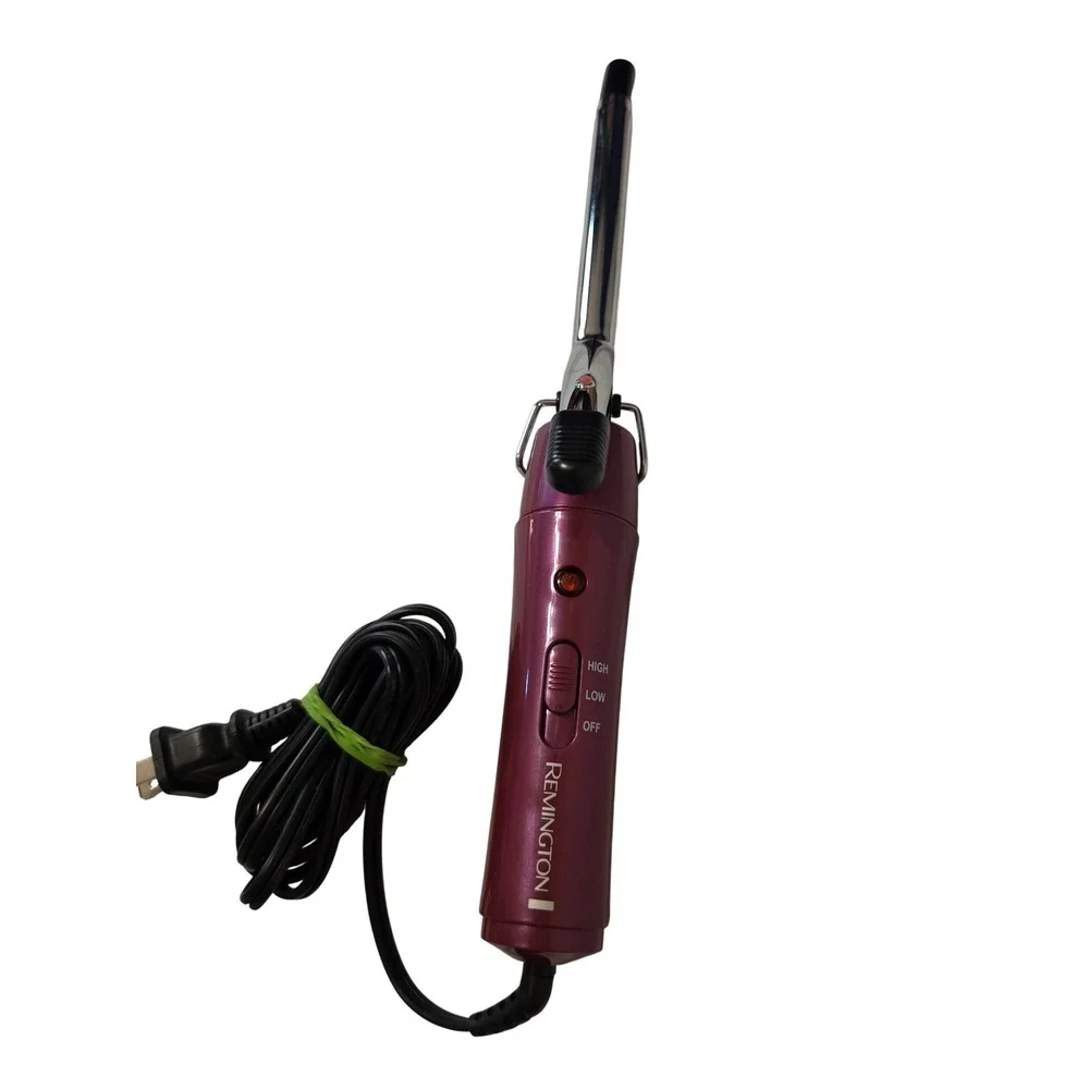 Remington CI-11A12 Curling Iron 1/2 Inch Chrome Barrel Purple High Low Heat